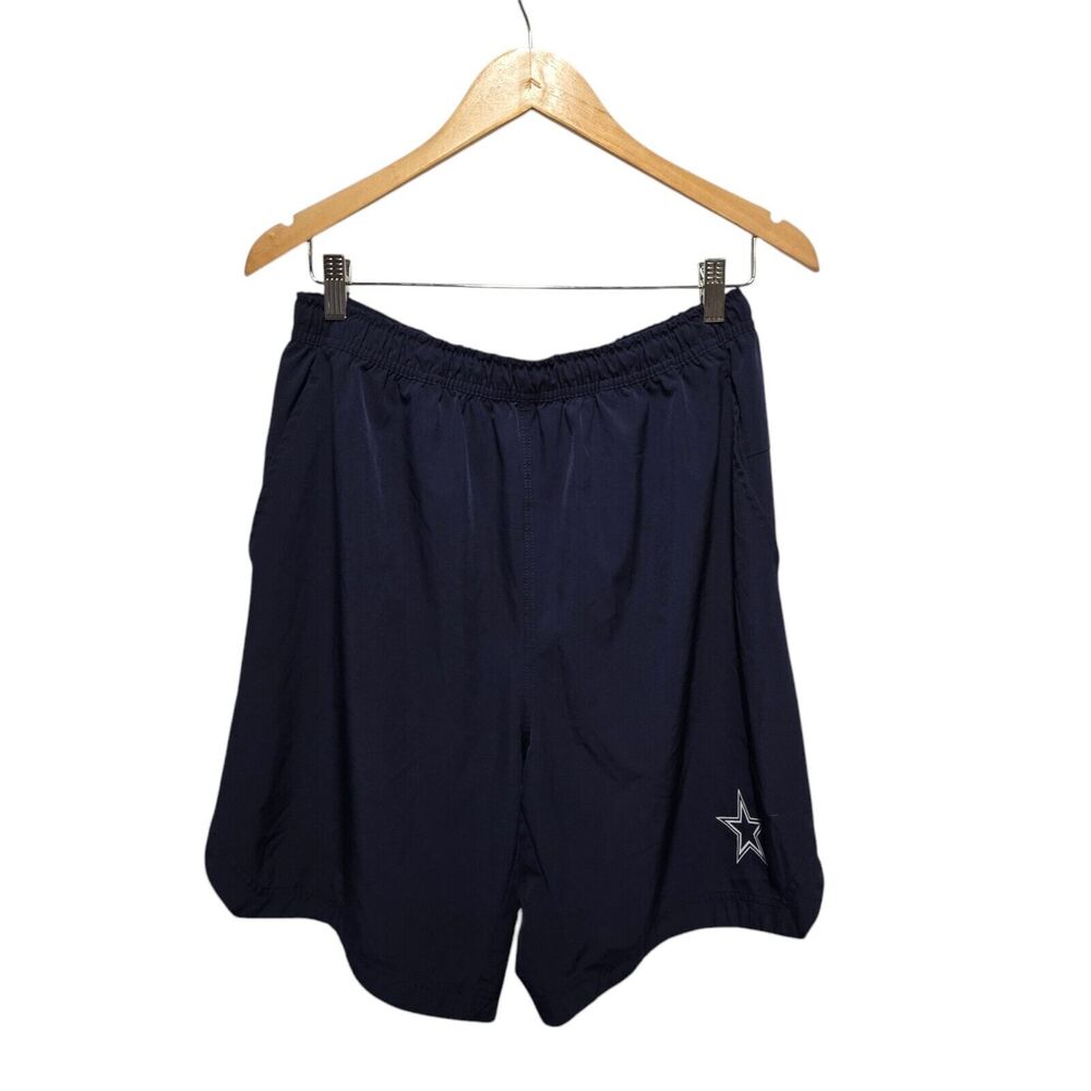 DALLAS COWBOYS Authentic Apparel Pull-On Shorts Size MEDIUM Navy‎ Logo NFL